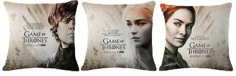 Наволочки для подушек с любимыми героями Game of Thrones